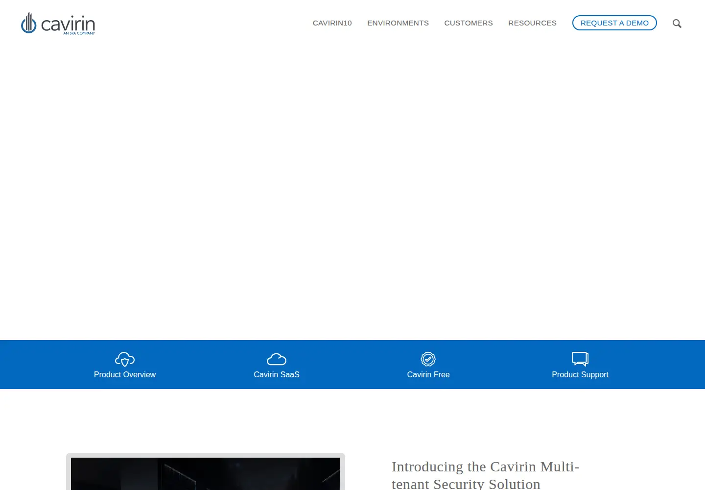 Screenshot of cavirin.com