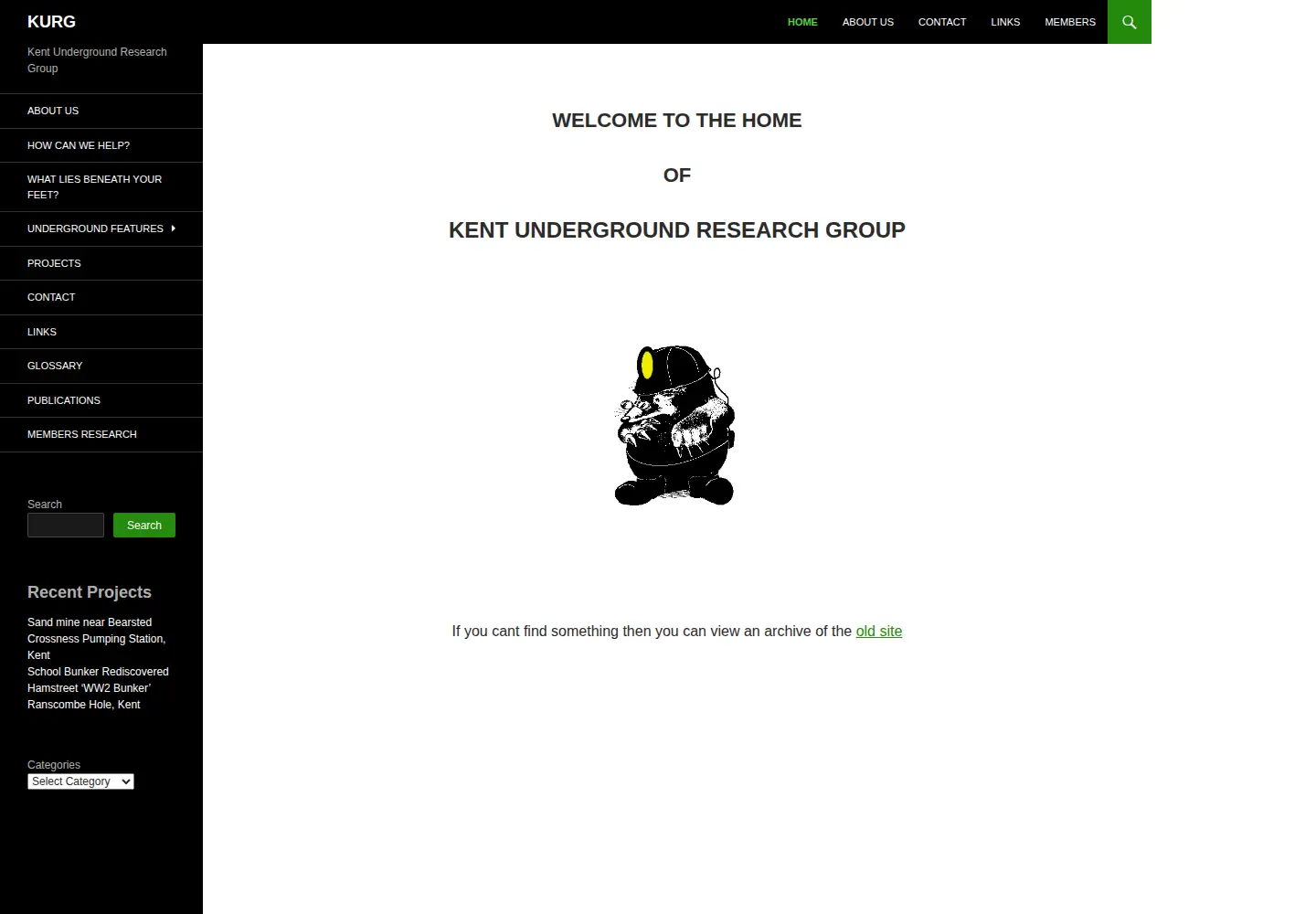 Screenshot of kurg.org.uk