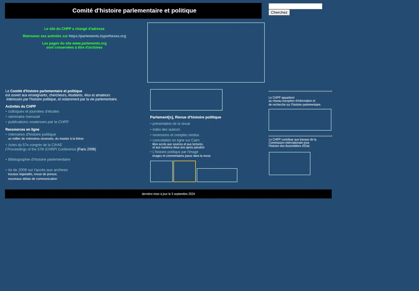 Screenshot of parlements.org
