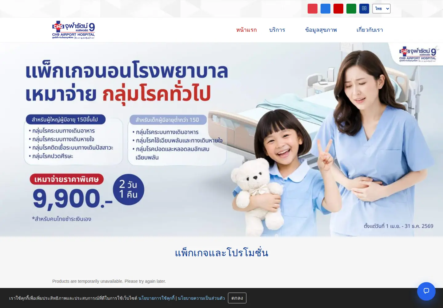 Screenshot of ch9airport.com
