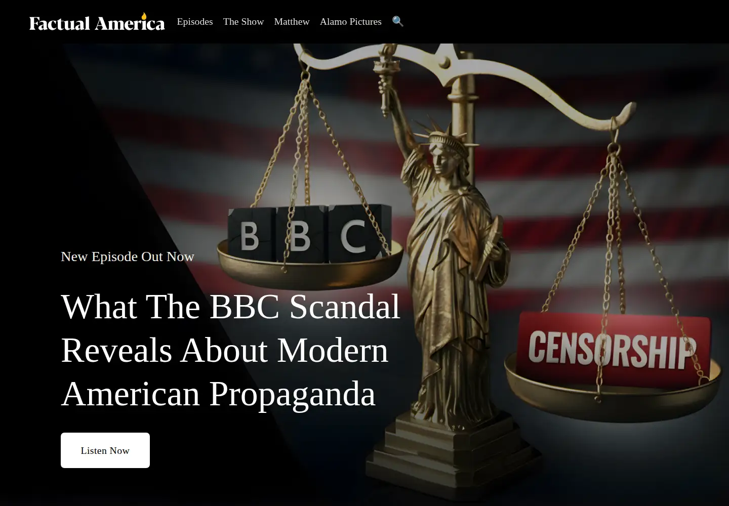 Screenshot of factualamerica.com
