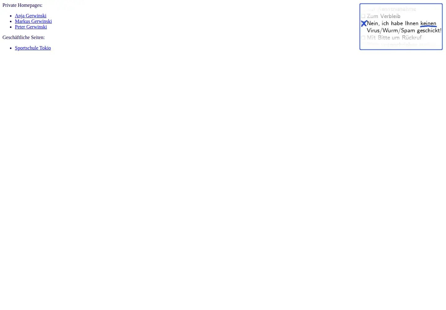 Screenshot of gerwinski.de
