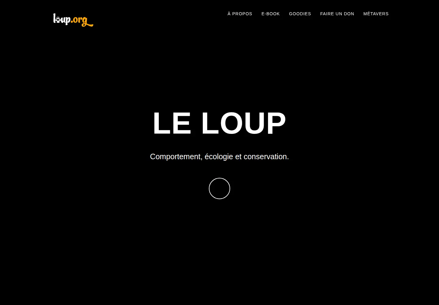 Screenshot of loup.org