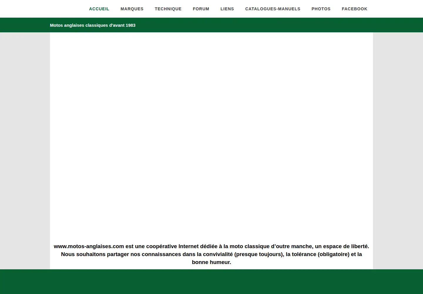 Screenshot of motos-anglaises.com