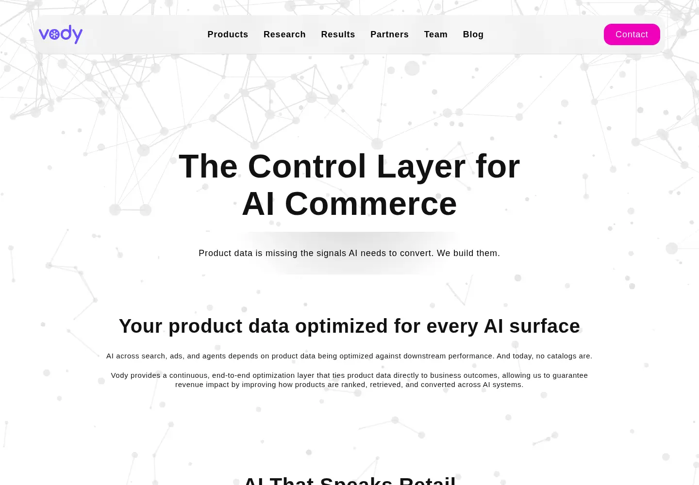 Screenshot of vody.com