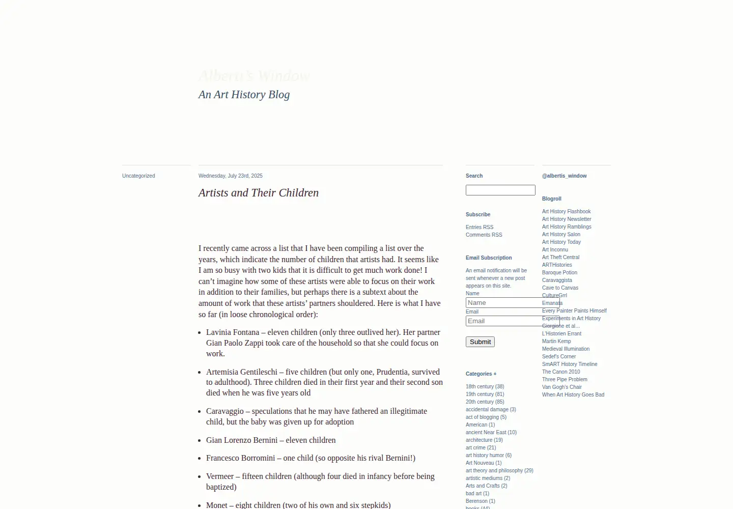Captured homepage of albertis-window.com in the current scan