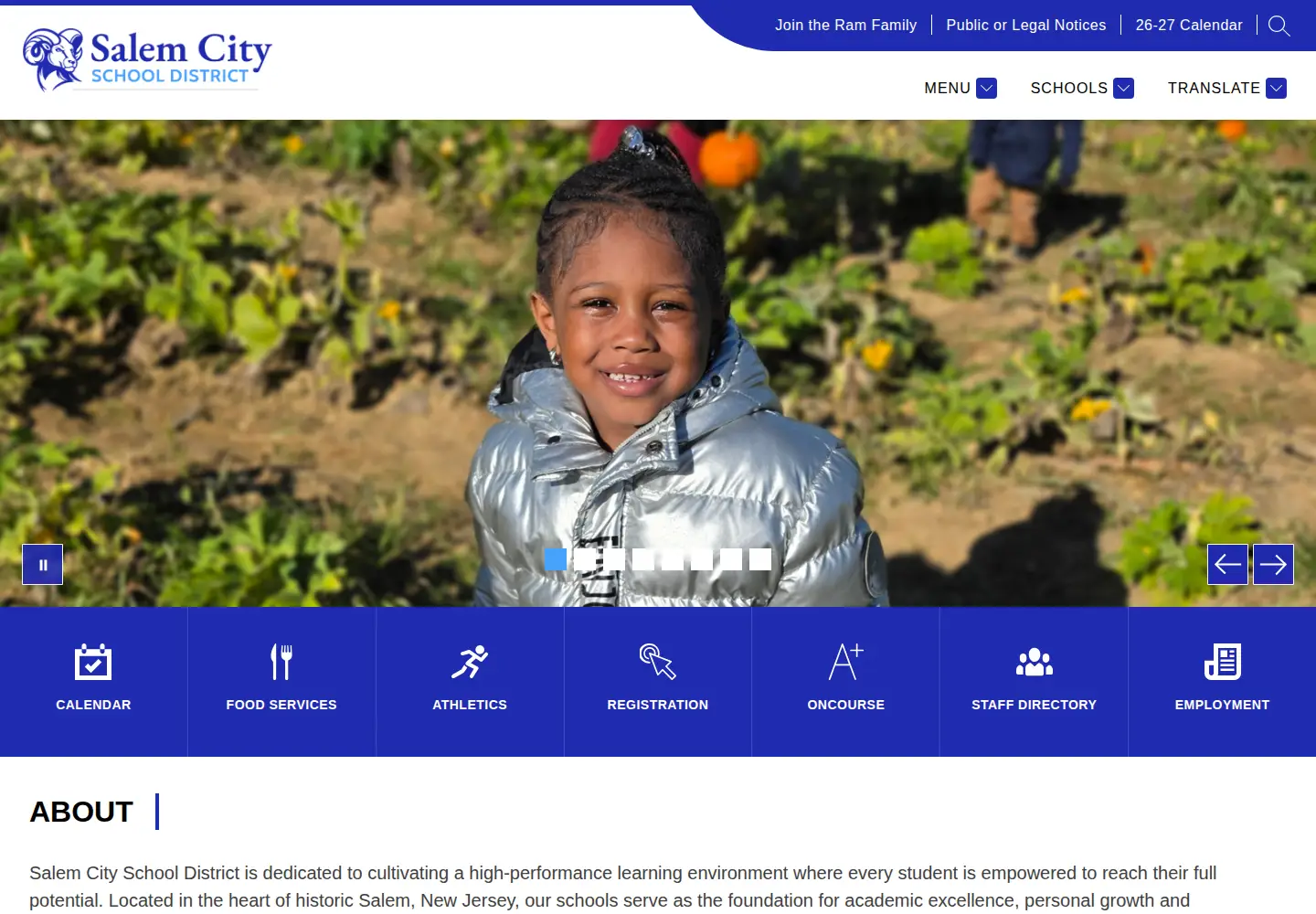 Screenshot of salemnj.org