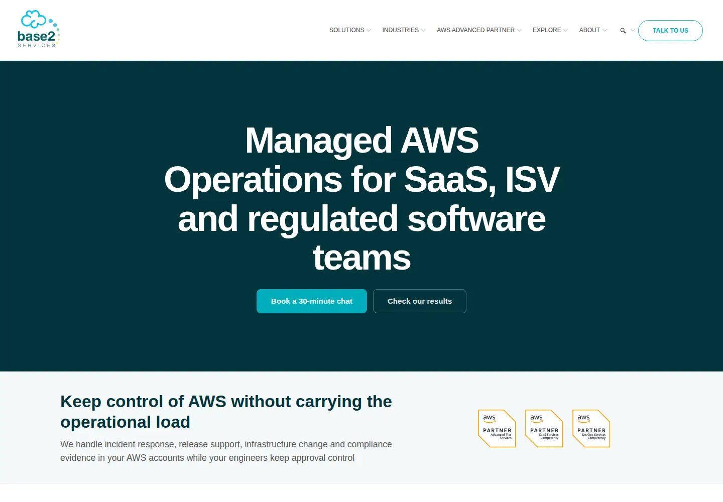 Screenshot of base2services.com