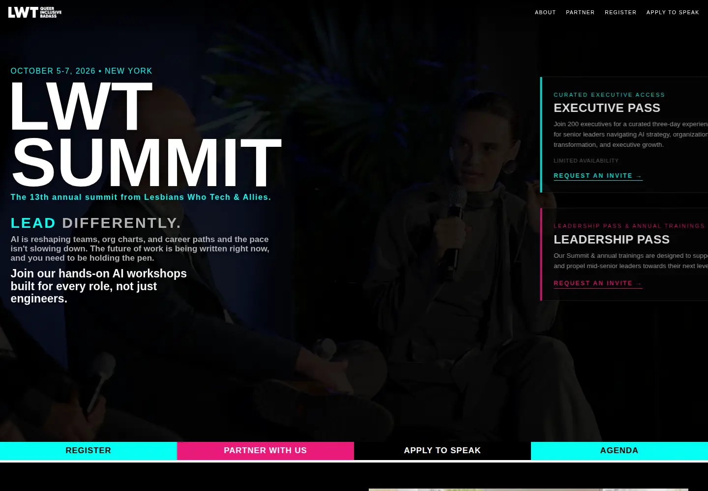 Captured homepage of lesbianswhotech.org in the current scan