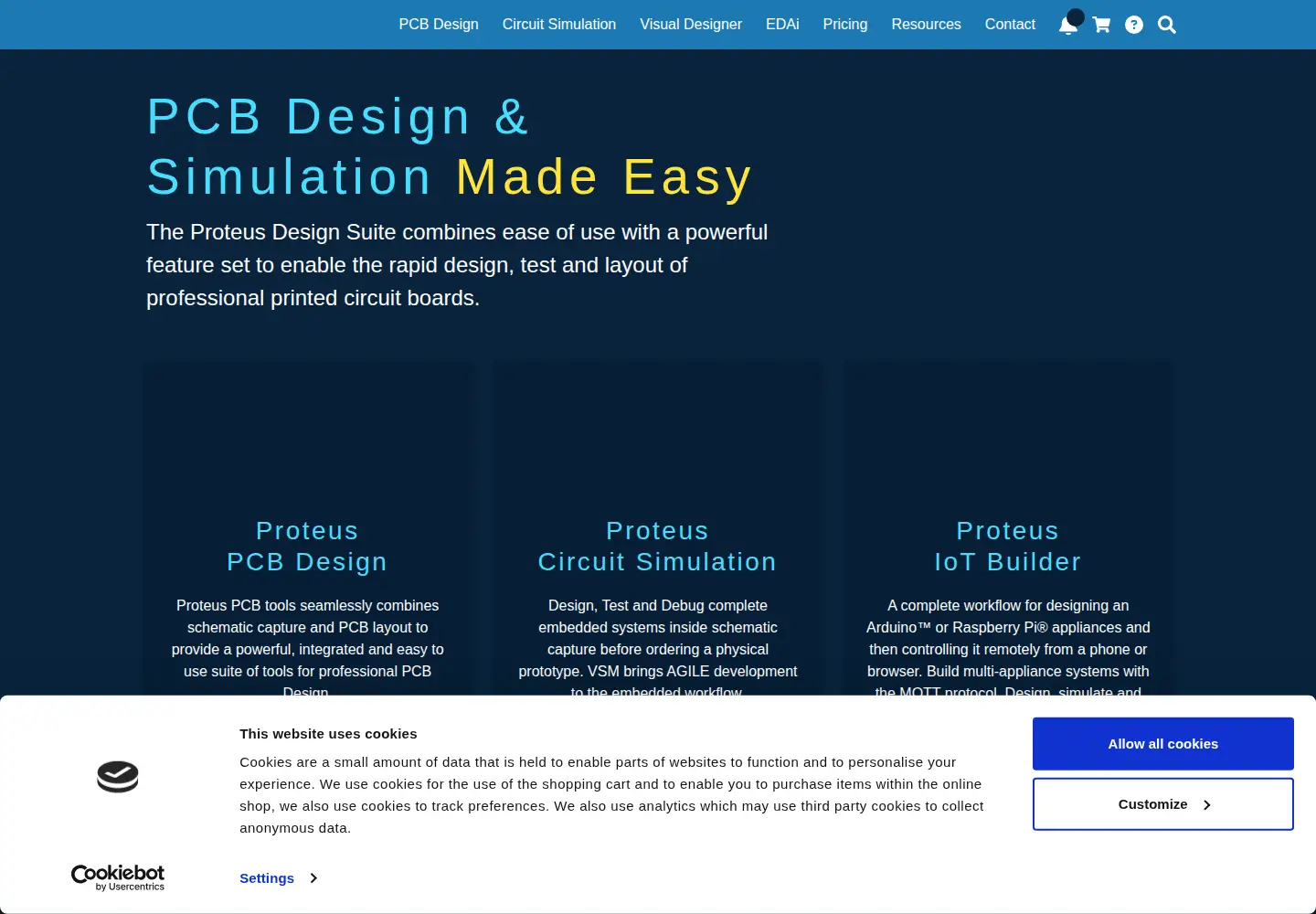 Screenshot of labcenter.co.uk