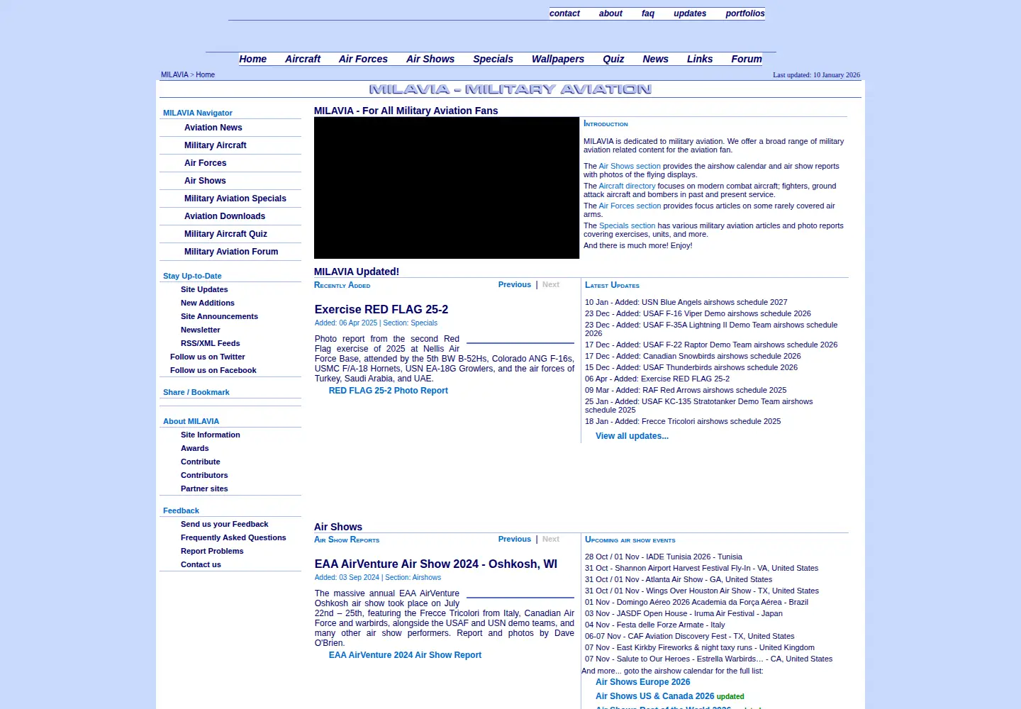 Screenshot of milavia.net