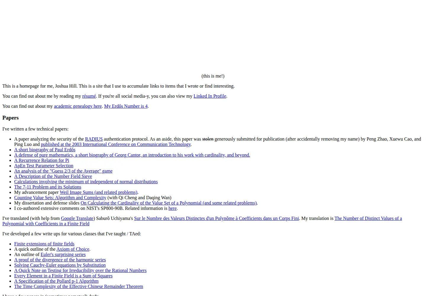 Captured homepage of untruth.org in the current scan