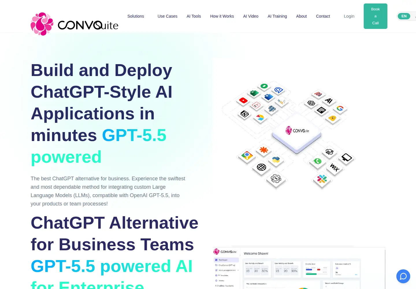 Captured homepage of convosuite.com in the current scan