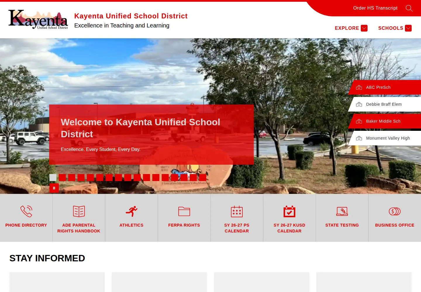 Screenshot of kayenta.k12.az.us