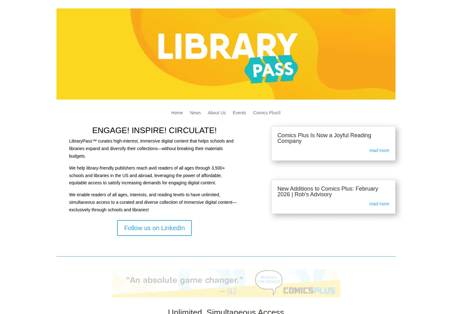 Screenshot of librarypass.com