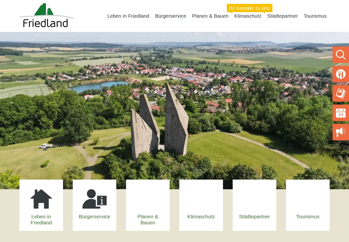 Screenshot of friedland.de