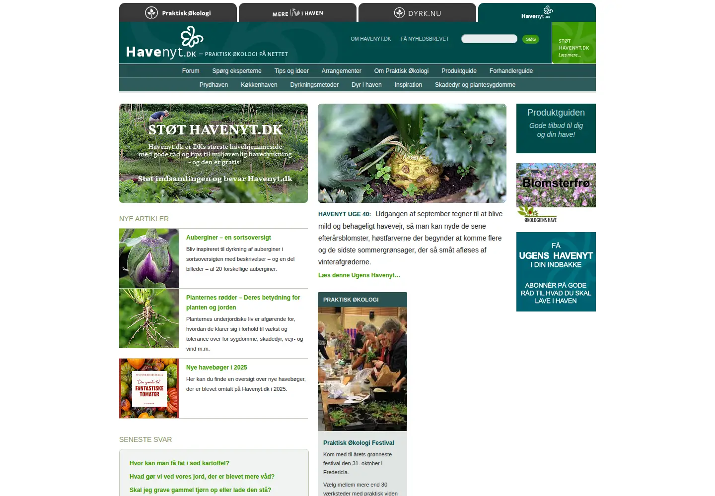 Screenshot of havenyt.dk