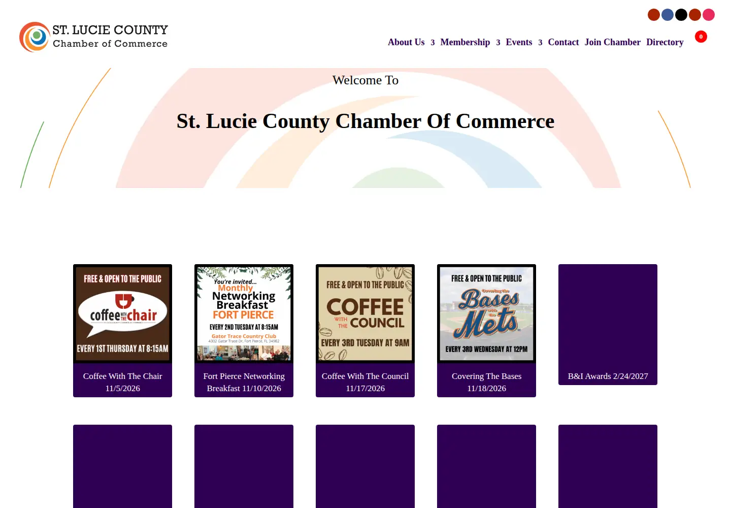 Screenshot of stluciechamber.org