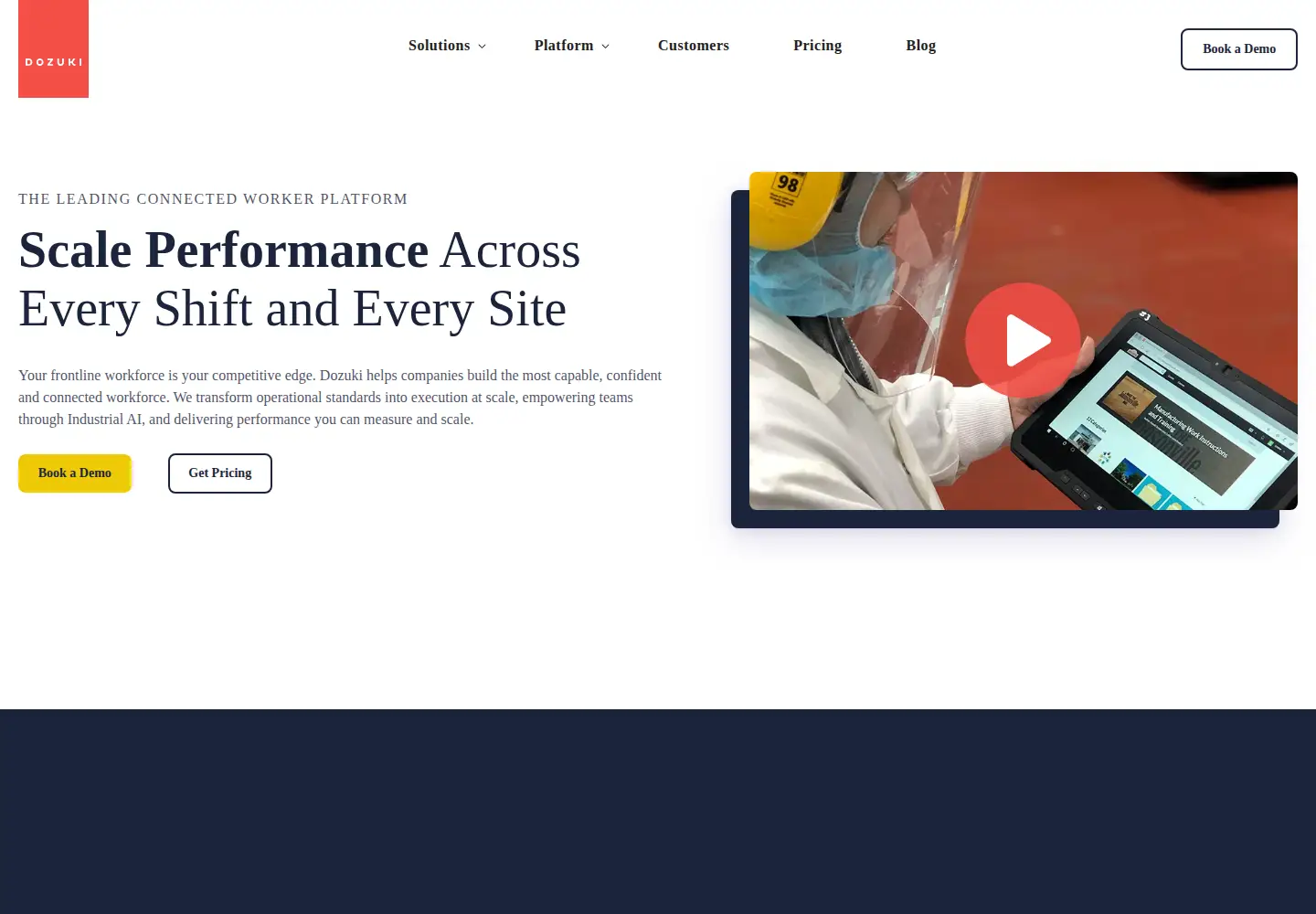 Screenshot of dozuki.com