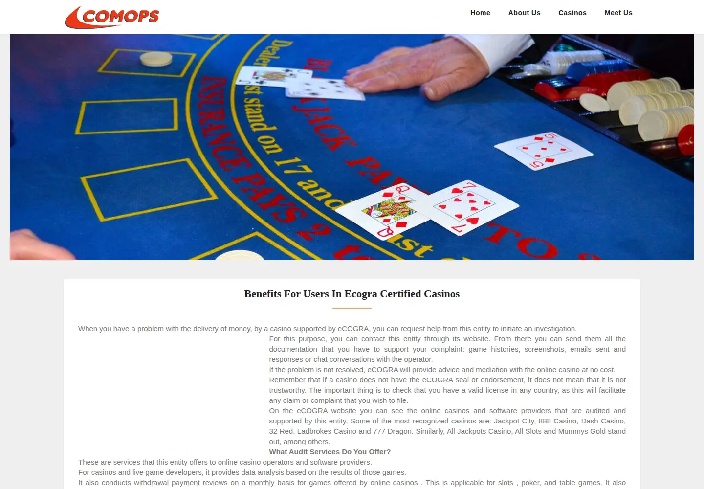 Screenshot of comops.org