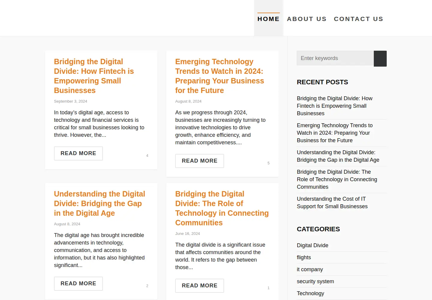 Captured homepage of digitaldividecouncil.com in the current scan