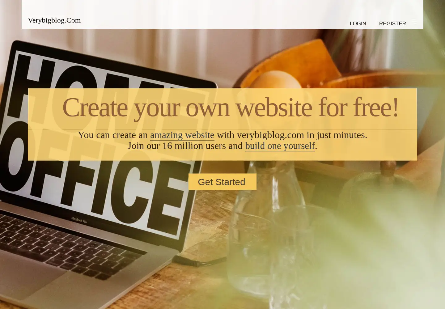 Screenshot of verybigblog.com