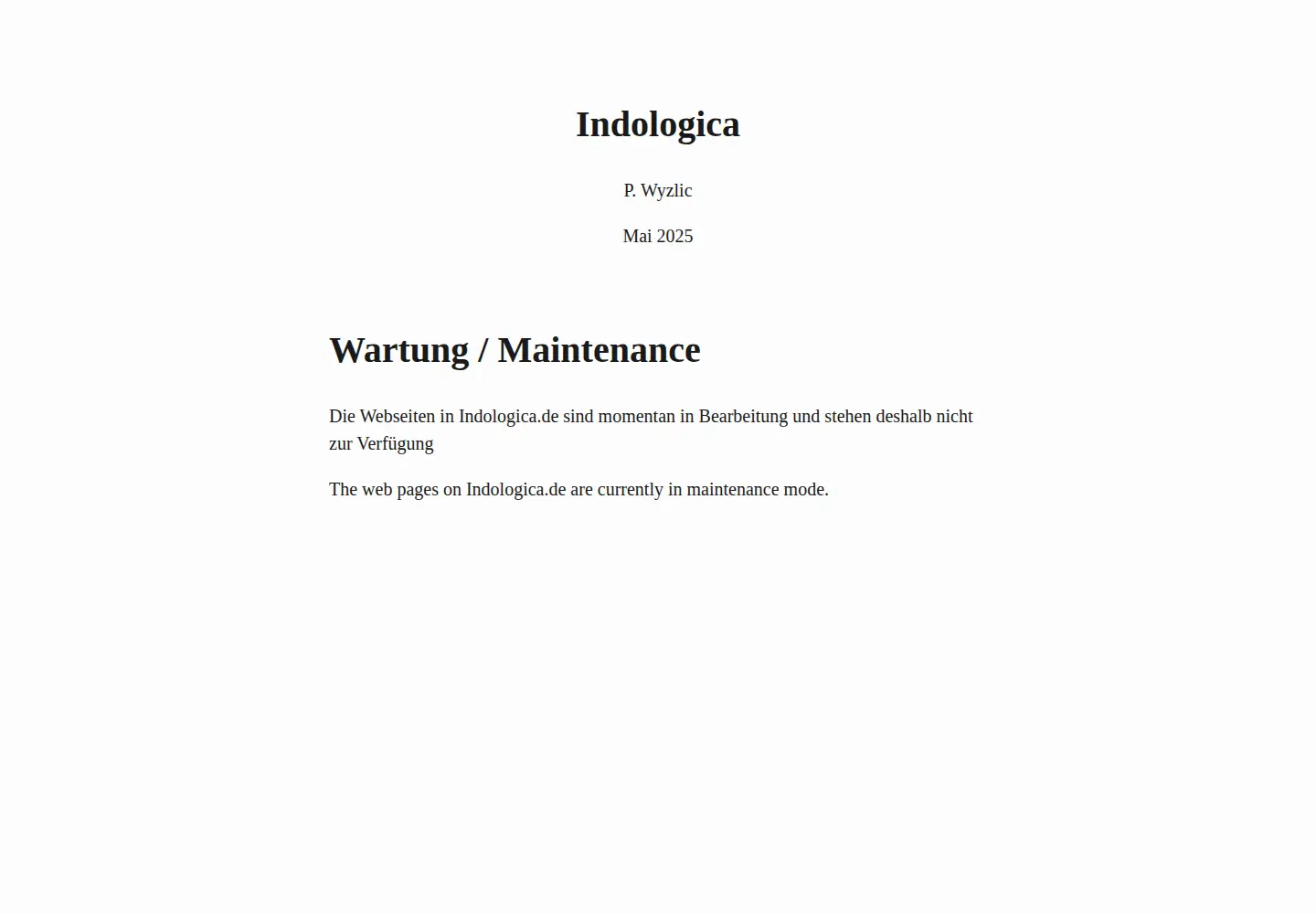 Screenshot of indologica.de