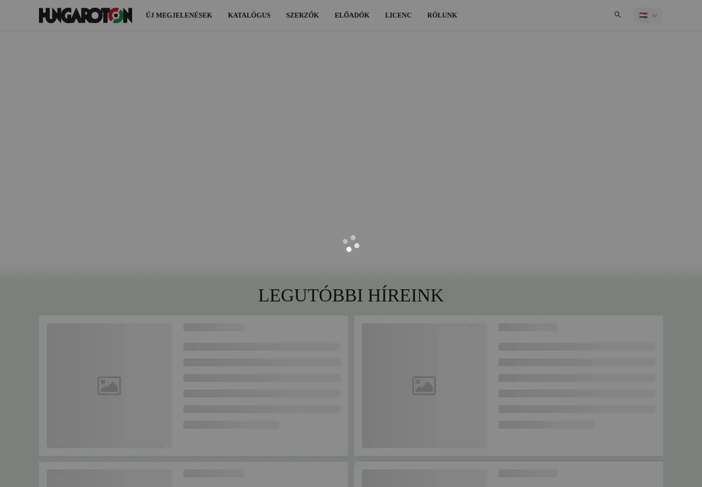 Screenshot of hungaroton.hu