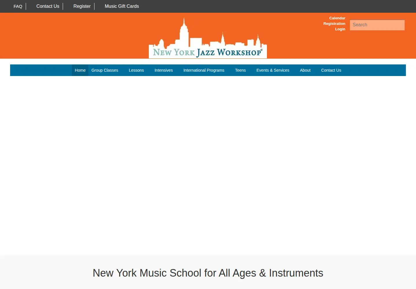 Screenshot of newyorkjazzworkshop.com