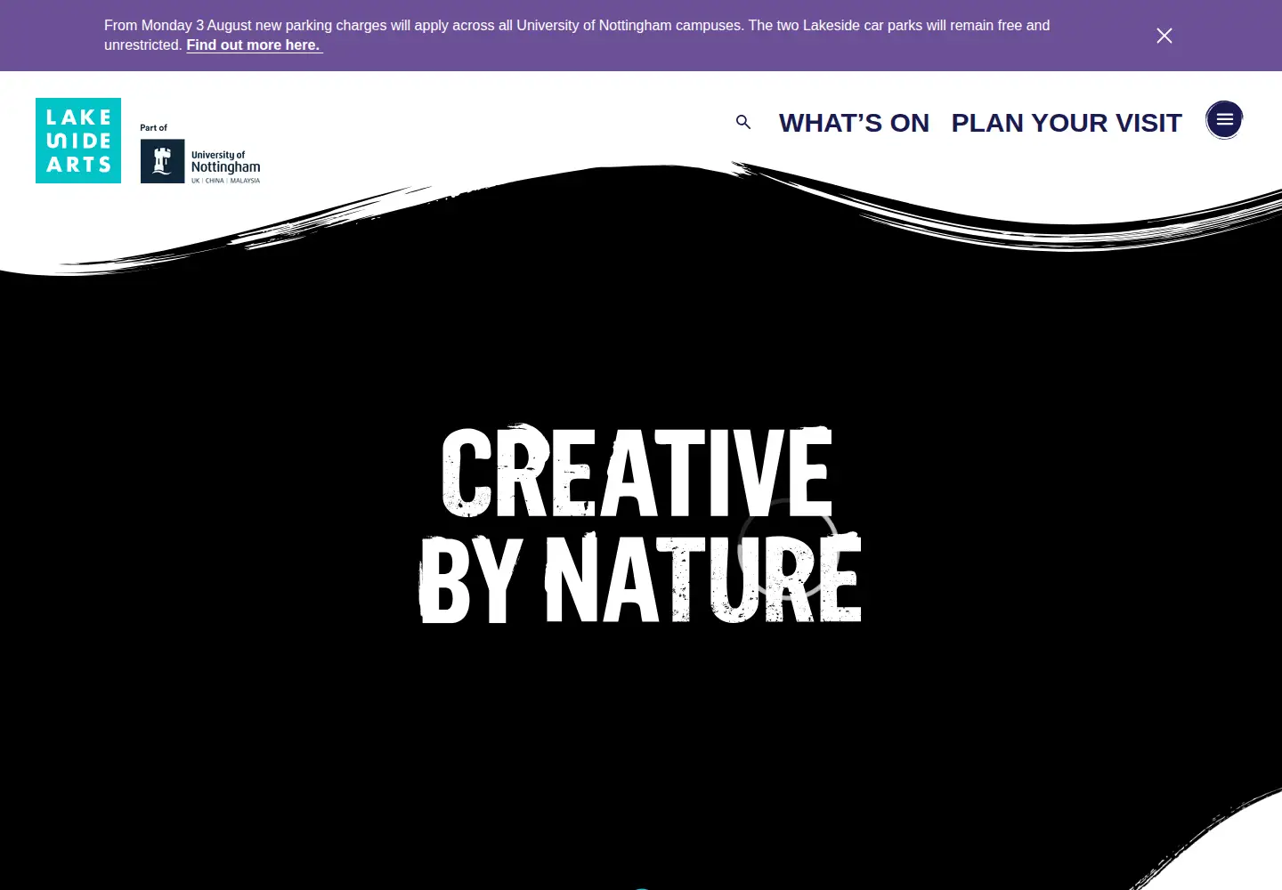 Screenshot of lakesidearts.org.uk