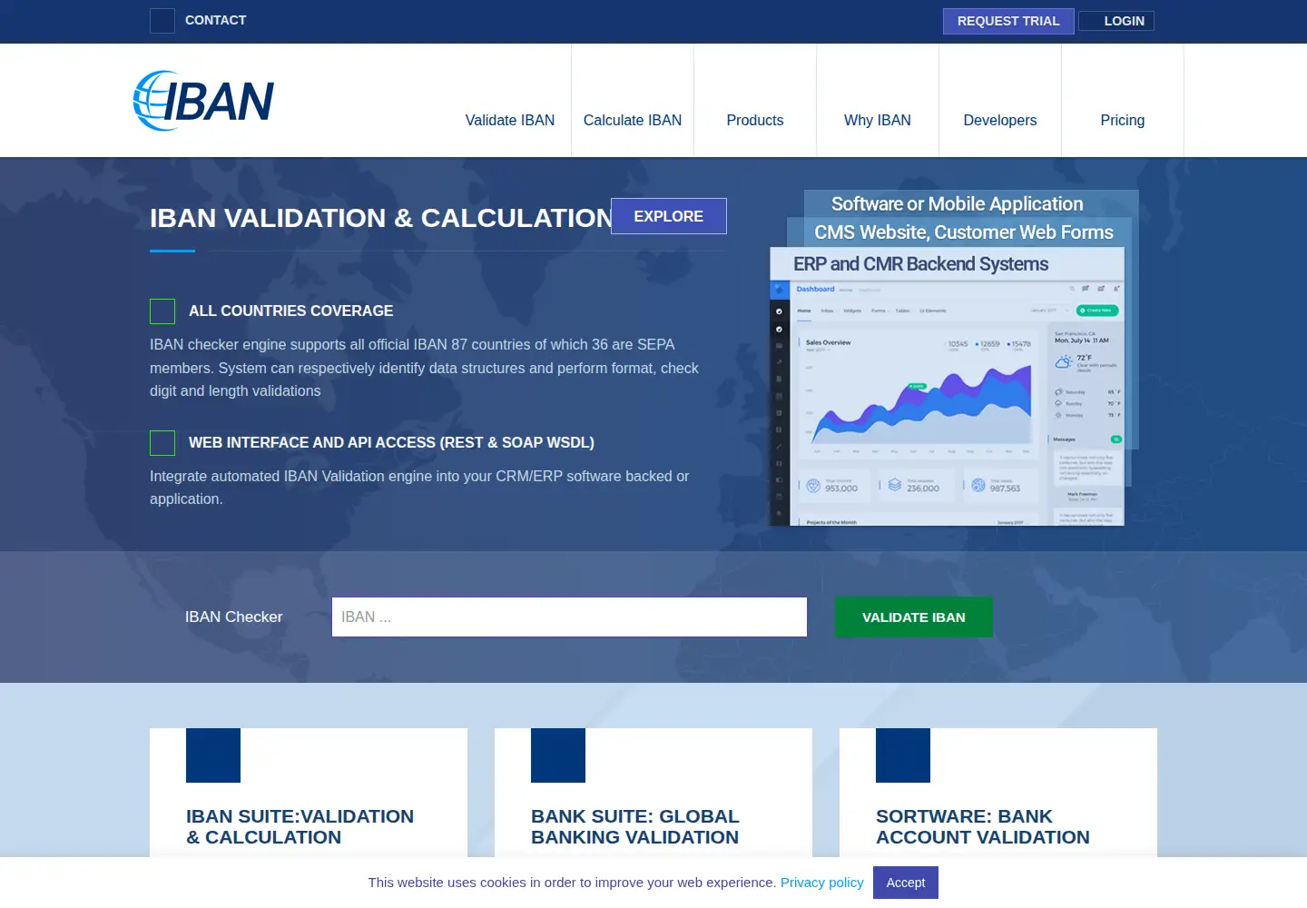 Screenshot of iban.com
