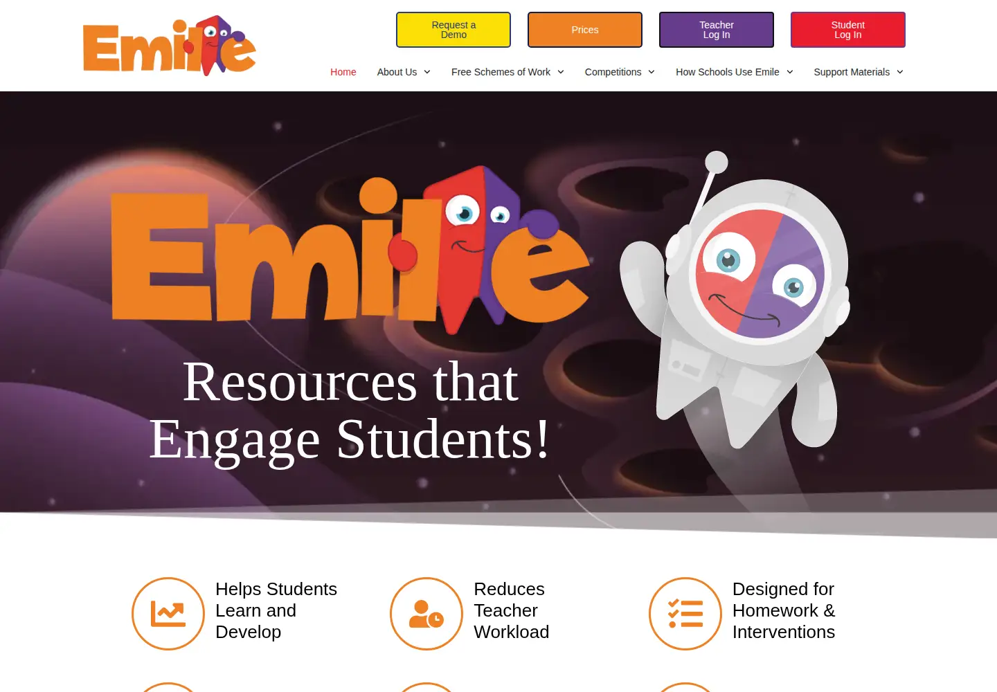 Screenshot of emile-education.com