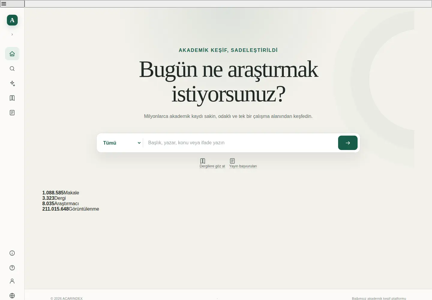 Screenshot of acarindex.com