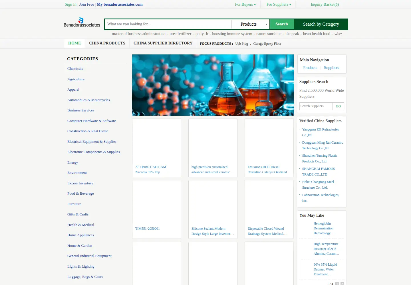 Screenshot of benadorassociates.com