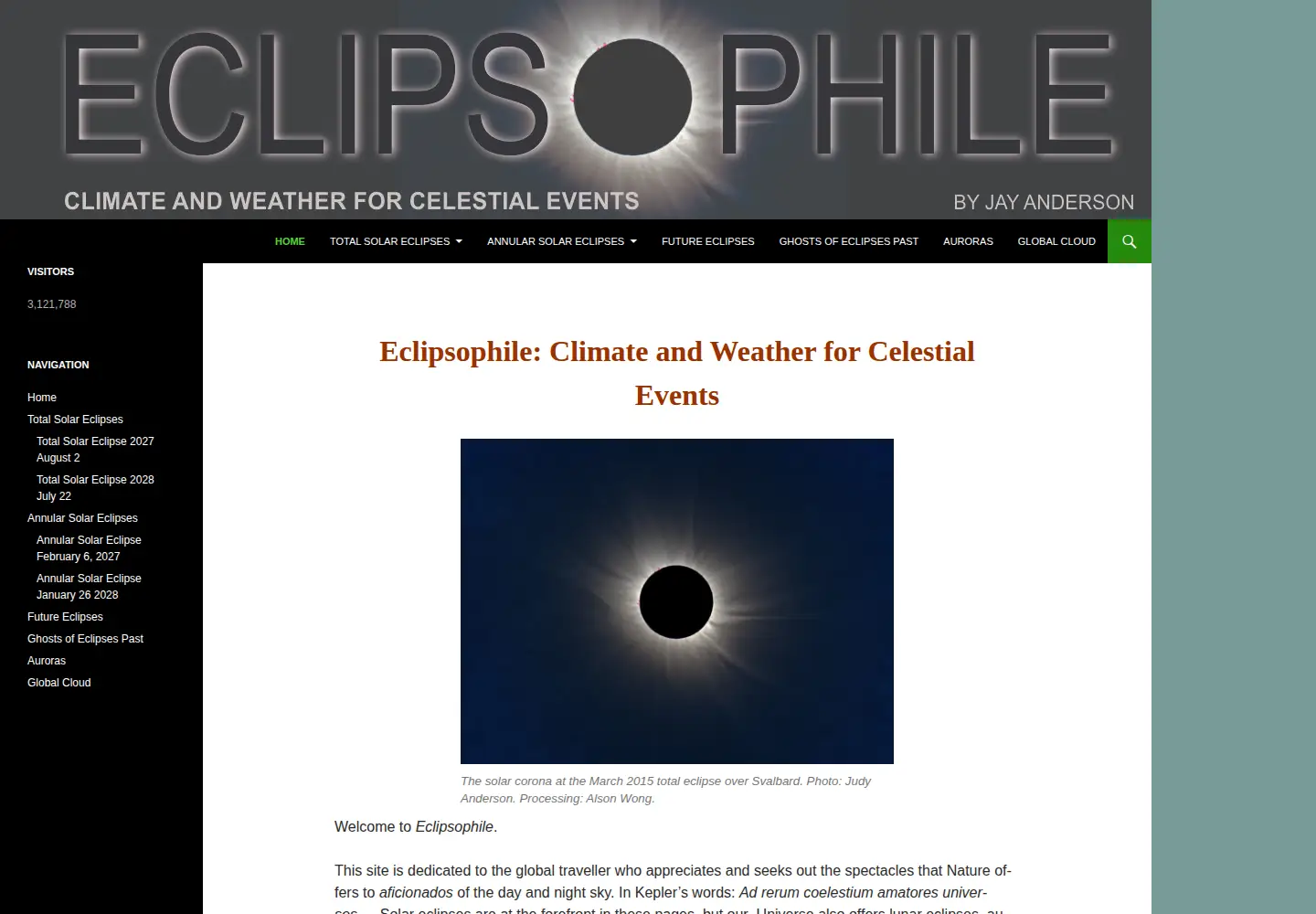 Screenshot of eclipsophile.com