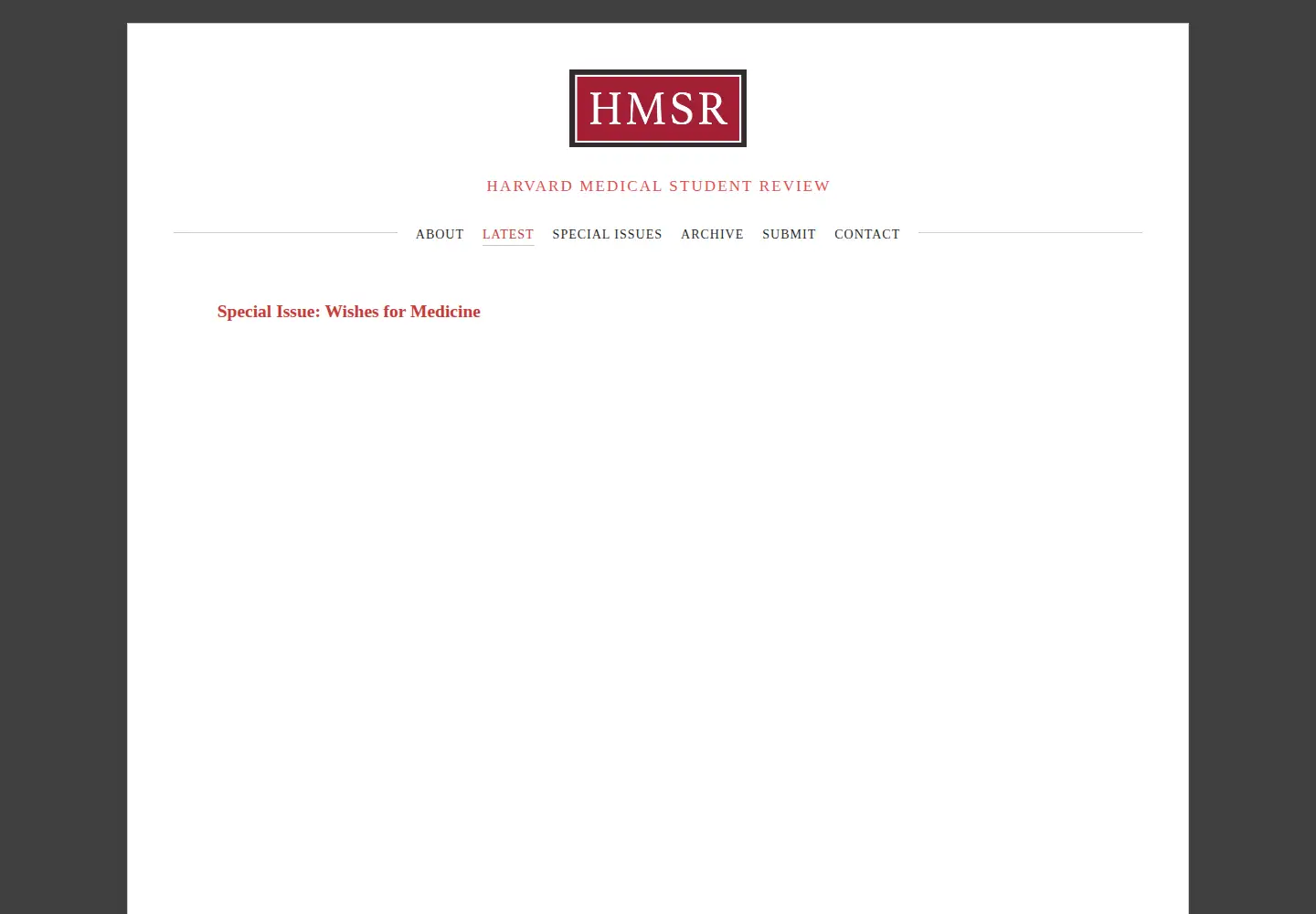 Screenshot of hmsreview.org