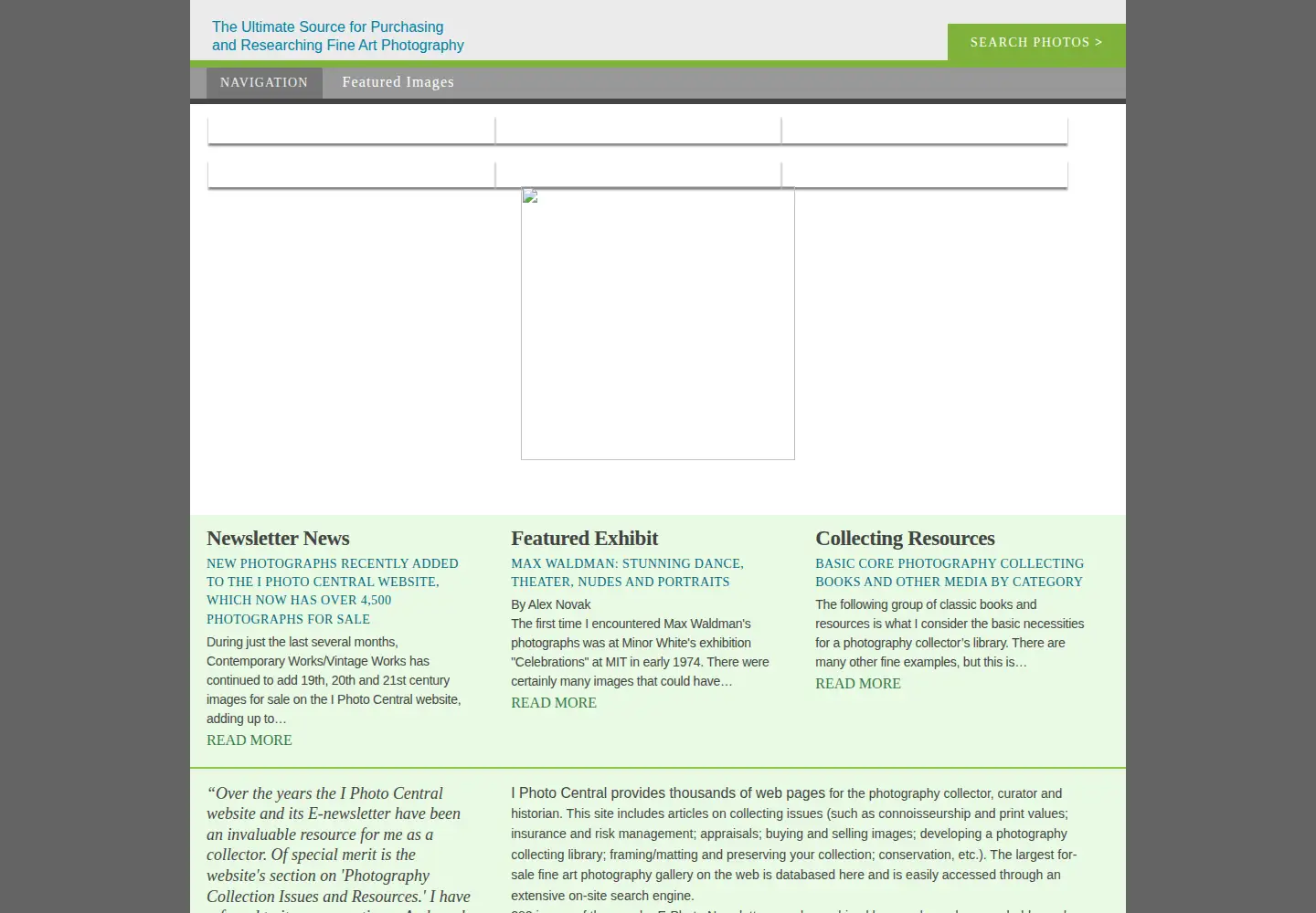 Screenshot of iphotocentral.com