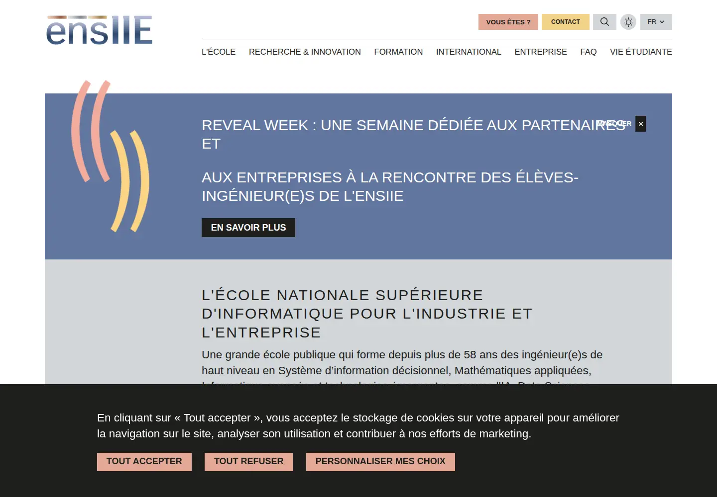 Screenshot of ensiie.fr