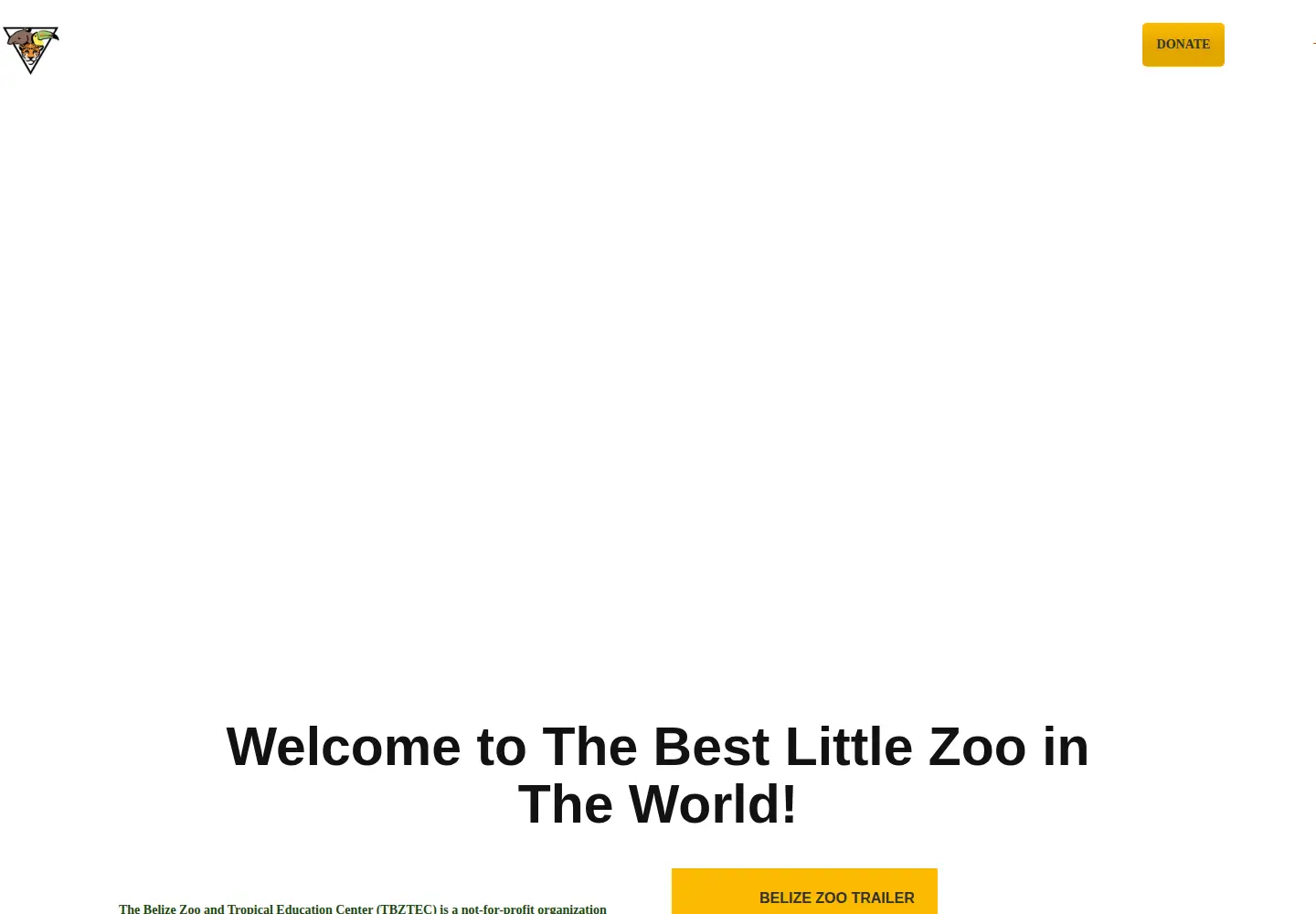 Screenshot of belizezoo.org