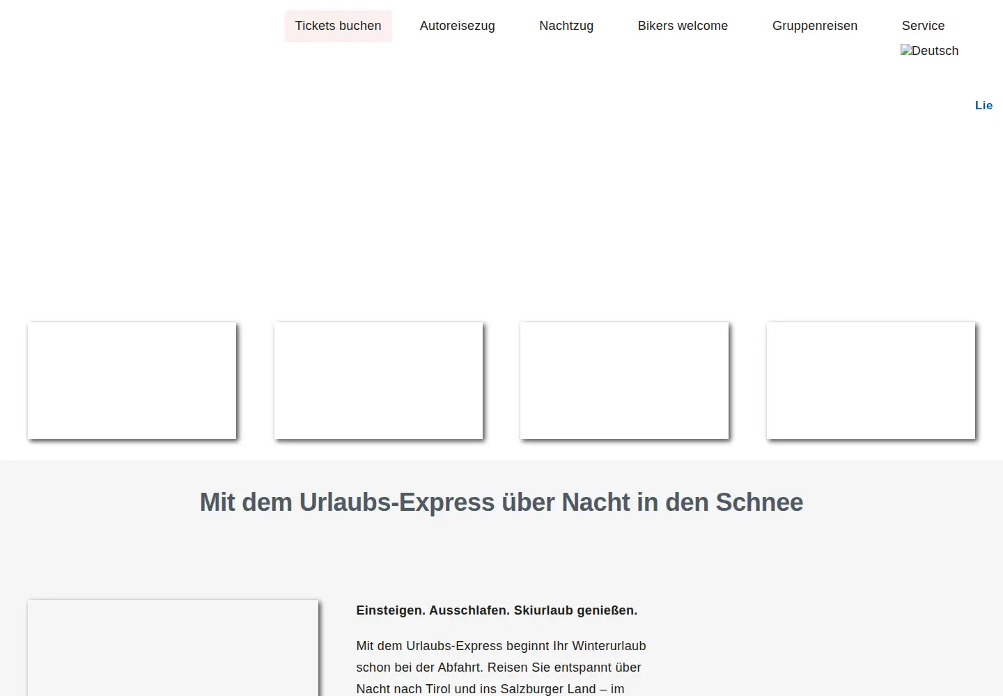 Captured homepage of urlaubs-express.de in the current scan