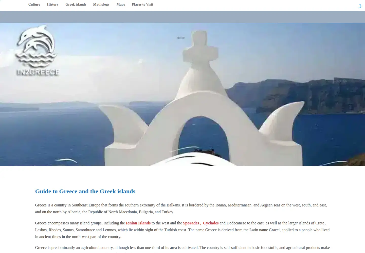 Screenshot of in2greece.com