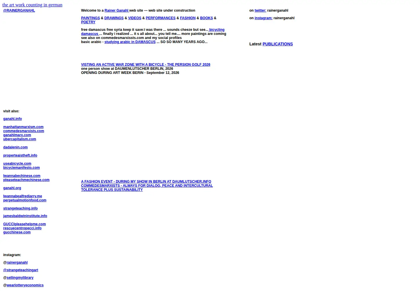 Screenshot of ganahl.info