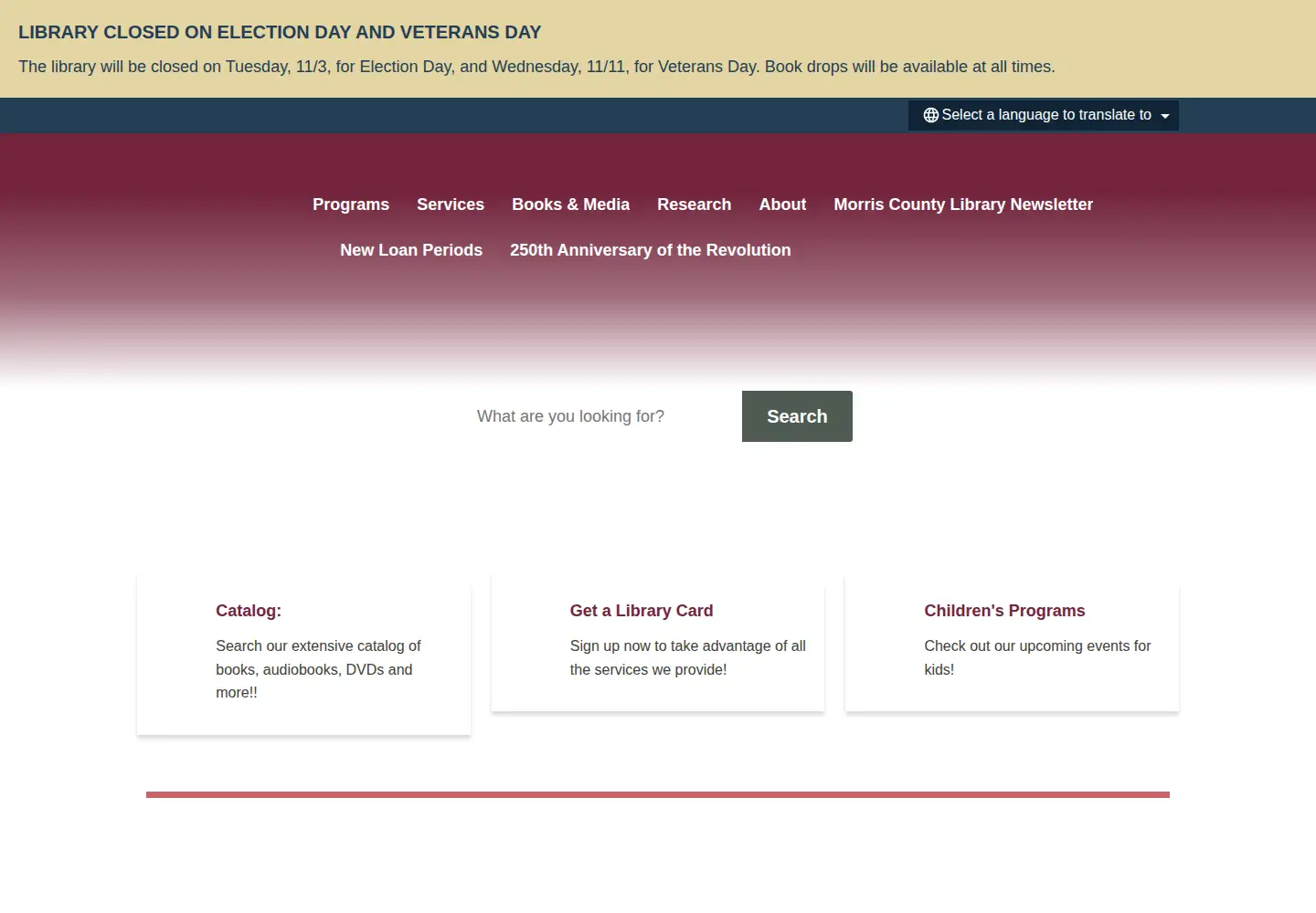 Screenshot of mclib.info
