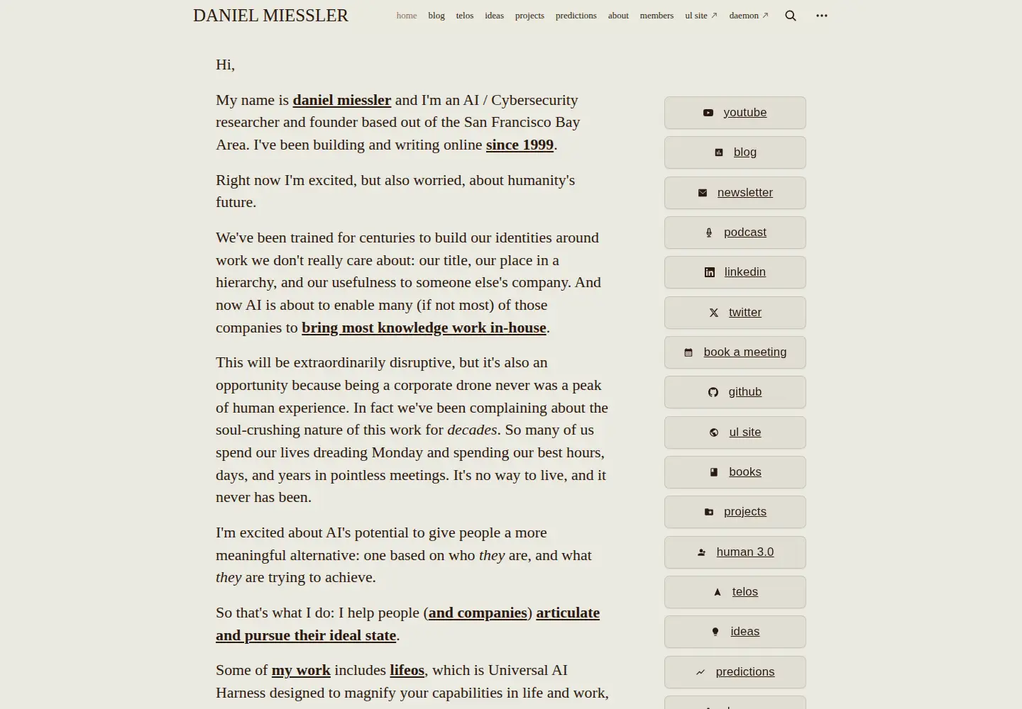 Screenshot of danielmiessler.com