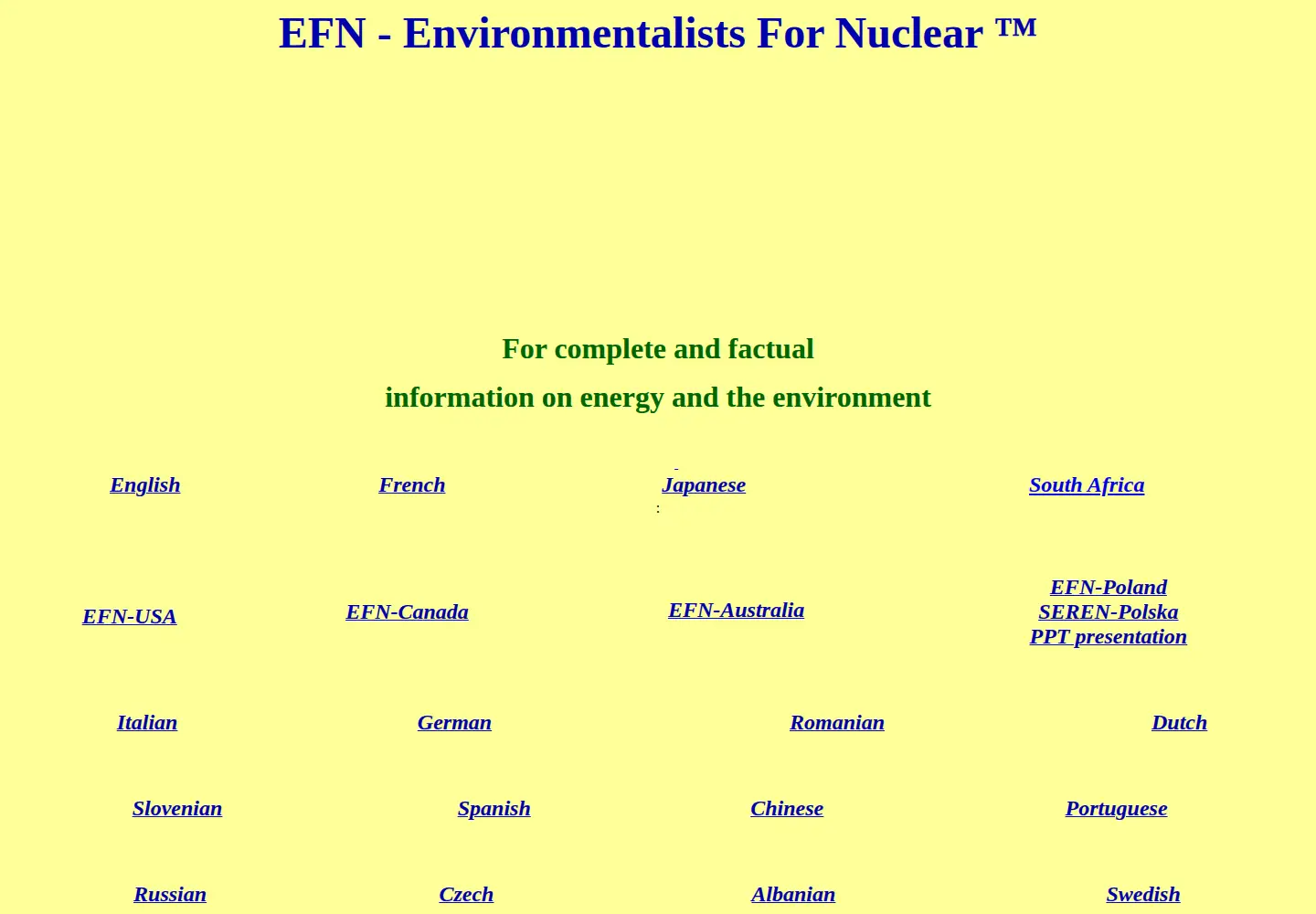 Screenshot of ecolo.org