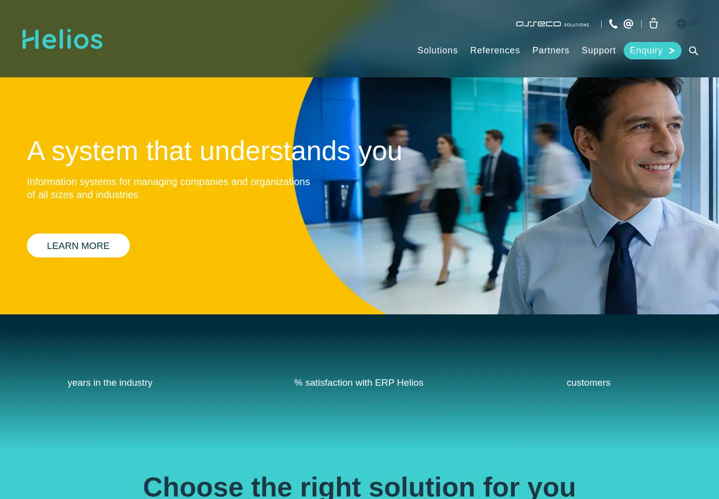 Screenshot of helios.eu