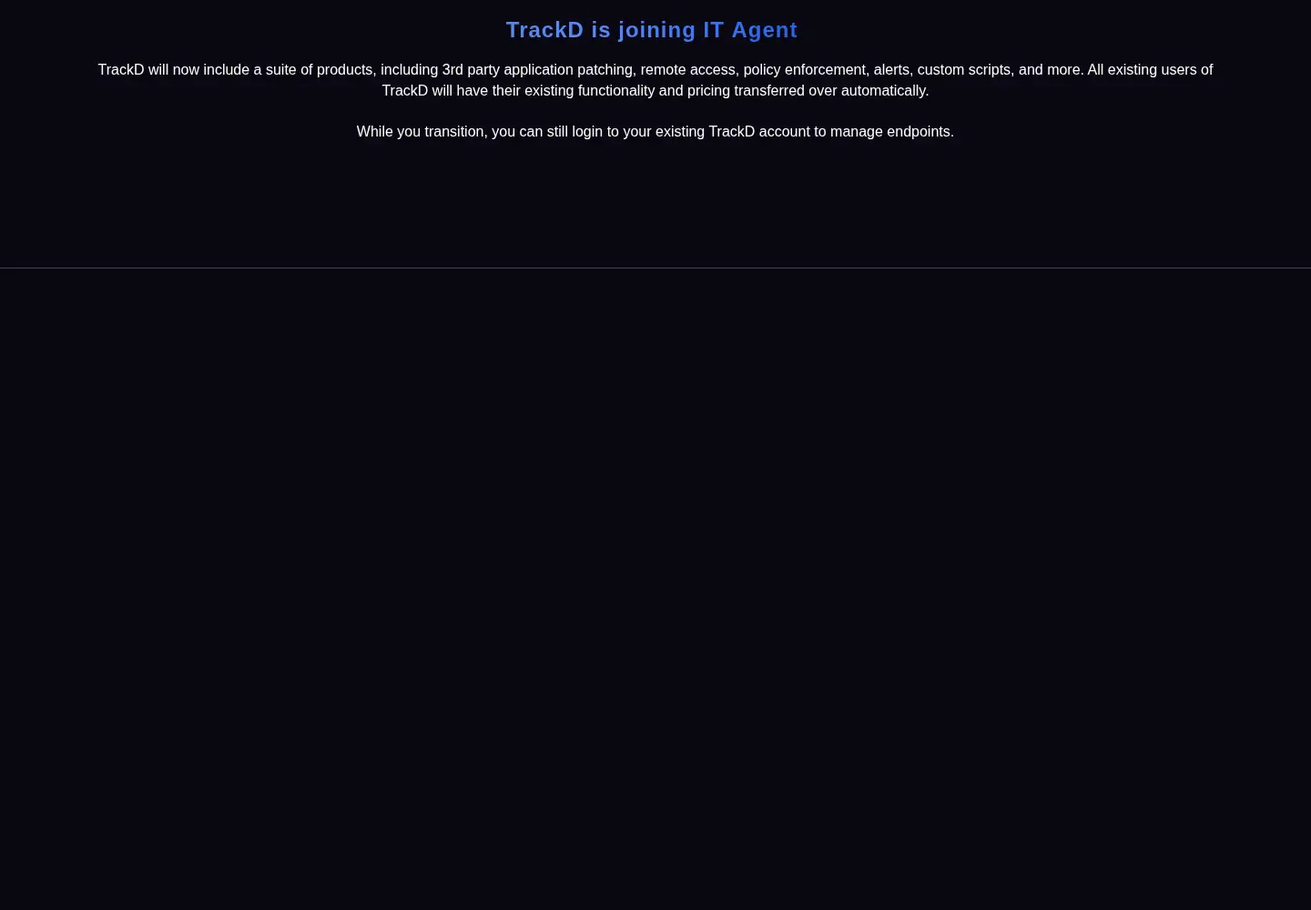 Screenshot of trackd.com