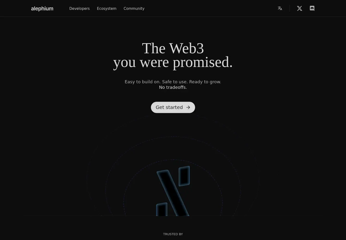 Screenshot of alephium.org