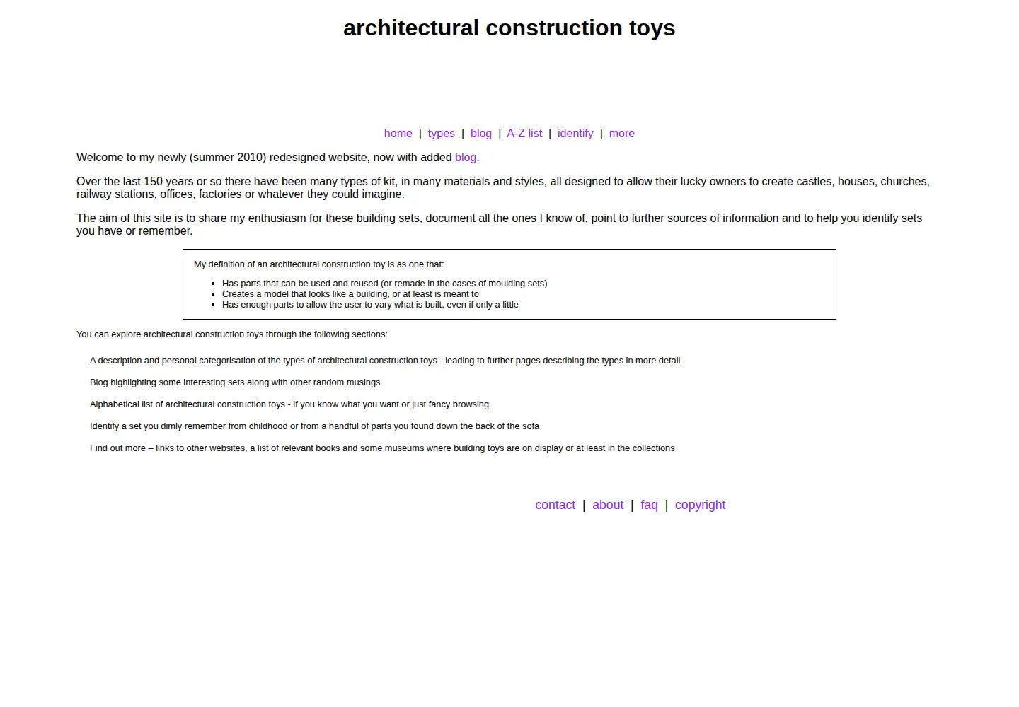 Screenshot of architoys.net