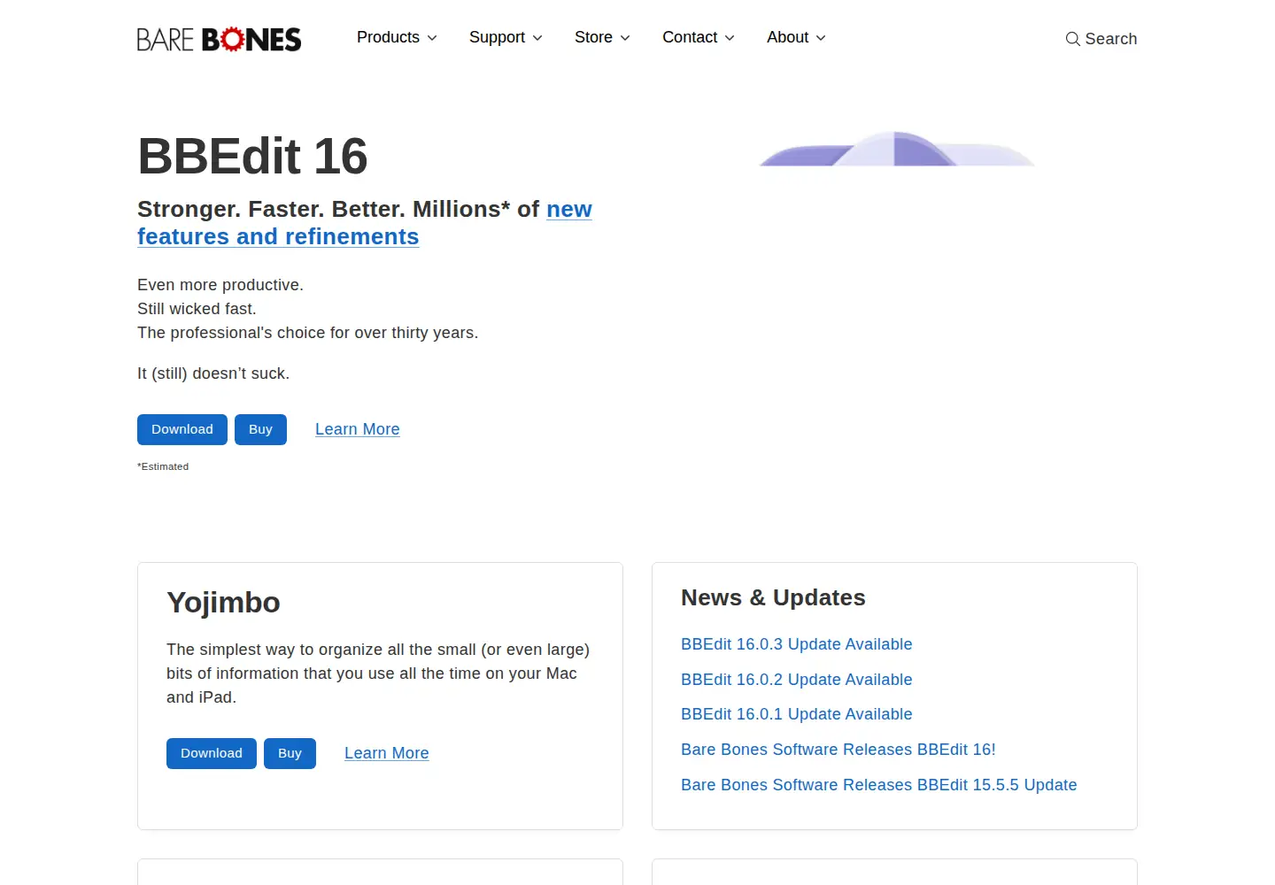 Screenshot of barebones.com